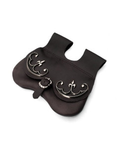 Medieval waist bag for belt, late Middle Ages (20x18 cm.) 2