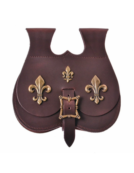 Medieval fleur de lis waist bag for...