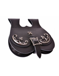 Medieval courtier belt bag (22x22 cm.) 2