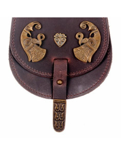 Viking Haakon the Good leather fanny pack (16x13 cm.) 2