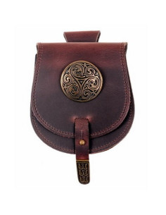 Celtic fanny pack with Triskel (16x13 cm.)