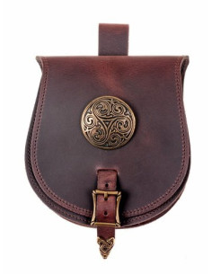 Celtic fanny pack with triskel (21x15.5 cm.)