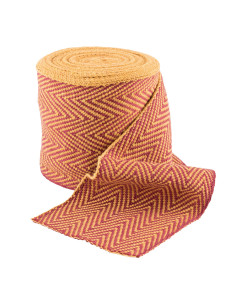 Viking Twisted Socks, mustard-red color