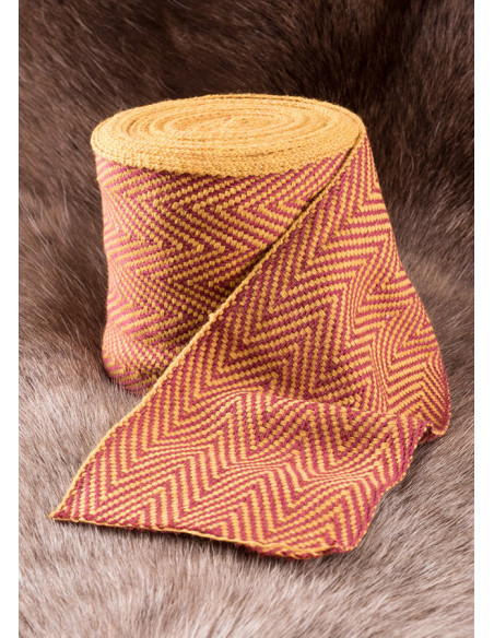 Viking Twisted Socks, mustard-red color