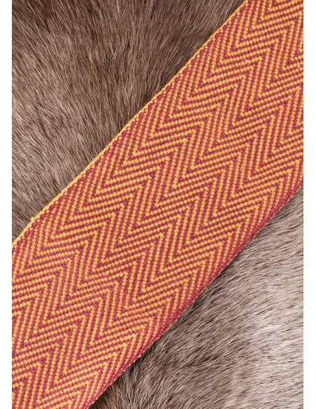 Viking Twisted Socks, mustard-red color