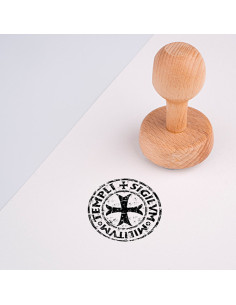 Stamp and ink pad of the Knights Templar, various colors