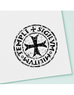 Stamp and ink pad of the Knights Templar, various colors 2