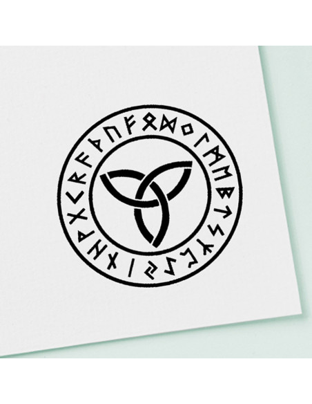 Stamp and ink pad with Celtic and...