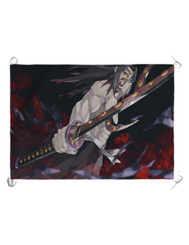Banner-Flag Demon Slayer of Kokushibou Tsugikuni Michikatsu (70x100 cms.)
 Material-Satin
