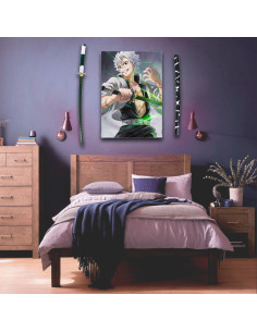 Demon Slayer Shinazugawa Sanemi Banner + Katana Pack 2