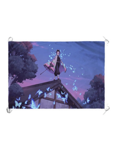 Banner-Flag Demon Slayer Kochou Shinobu (70x100 cms.)
 Material-Satin