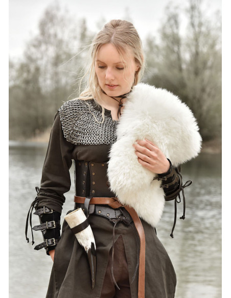 Viking shoulder pad in lambskin,...