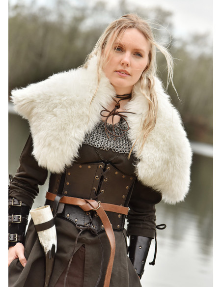 Viking shoulder pad in lambskin,...