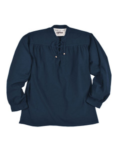 Ludwig pirate blue shirt in cotton 2