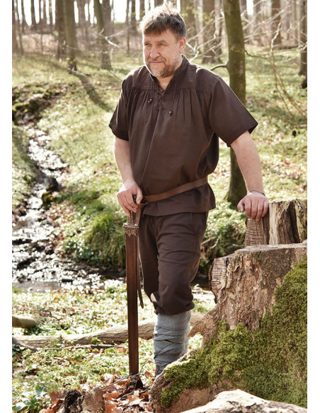 Medieval summer shirt with short...