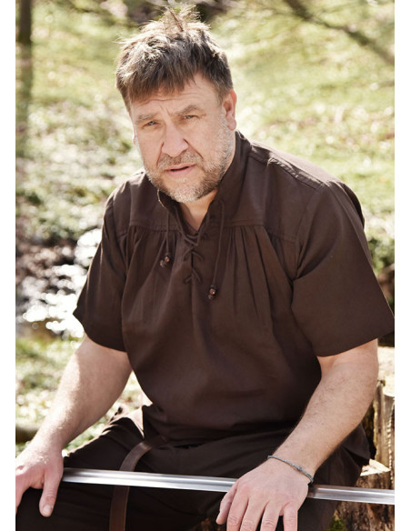 Medieval summer shirt with short...