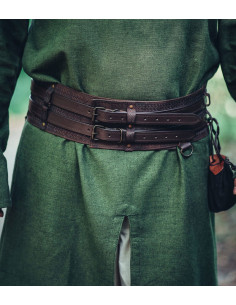 Robust Viking belt model Anike, dark brown