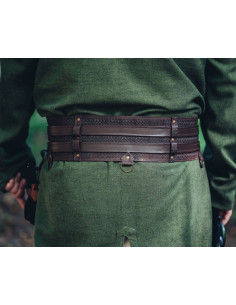 Robust Viking belt model Anike, dark brown 2