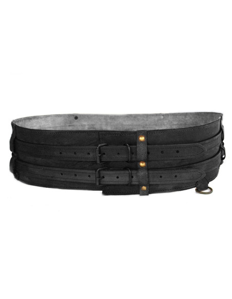 Robust Viking-type belt model Sif, black