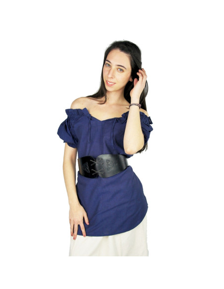 Celtic women's belt Alana in black...