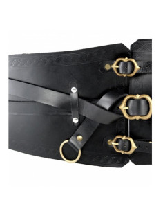 Medieval belt type Corset model Audrey, black color 2