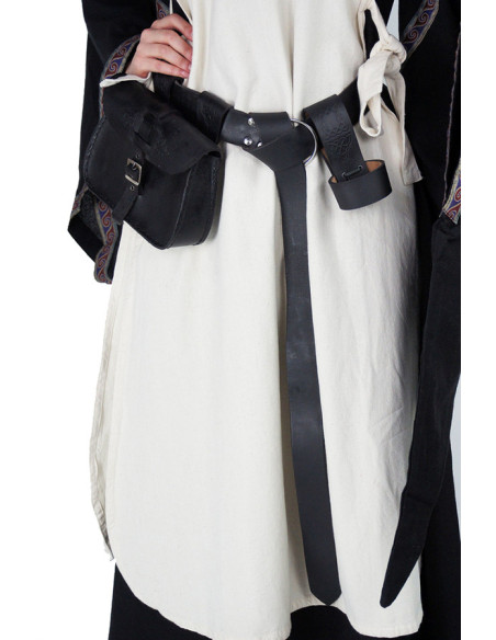 Leather belt with Celtic pattern,...