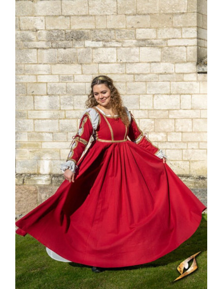 Medieval Dress Lucrecia Emperor Red Medieval Dress Lucrecia Emperor Red