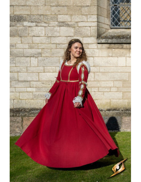 Medieval Dress Lucrecia Emperor Red Medieval Dress Lucrecia Emperor Red