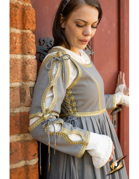 Medieval Dress Lucrecia Storm Gray