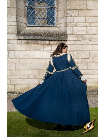 Medieval Dress Lucrecia Midnight Blue