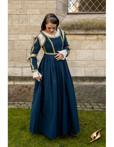 Medieval Dress Lucrecia Midnight Blue