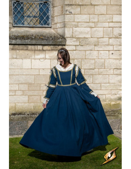 Medieval Dress Lucrecia Midnight Blue