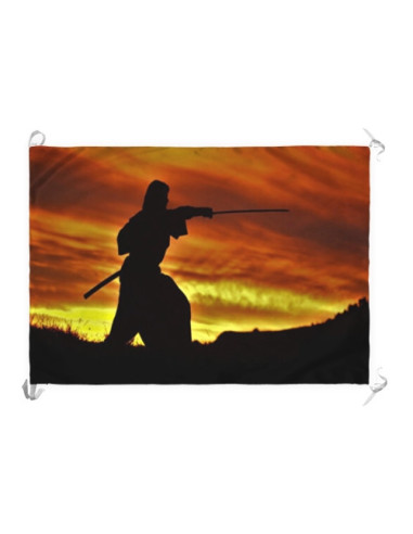 Banner-Flag Spirit and Courage of the Last Samurai (70x100 cms.)
 Material-Satin