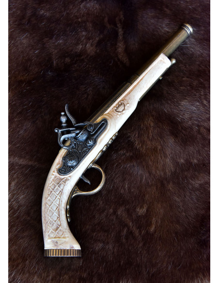 English flintlock pistol, Hadley,...