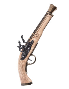 Espingole dueling pistol, ivory finish, 18th century