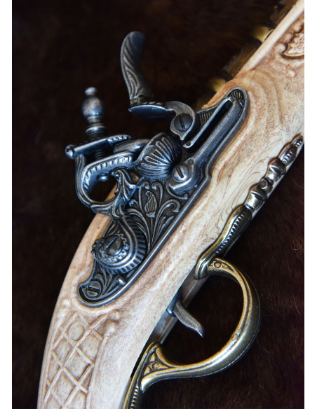 Espingole dueling pistol, ivory... Espingole dueling pistol, ivory...