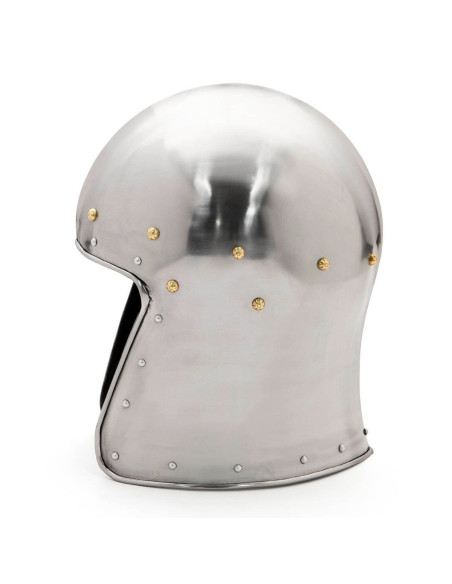 Medieval Barbuta-type helmet without...