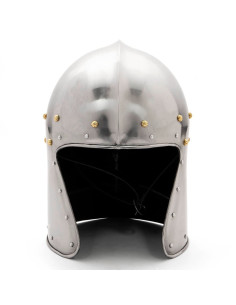 Medieval Barbuta-type helmet without visor, XV century