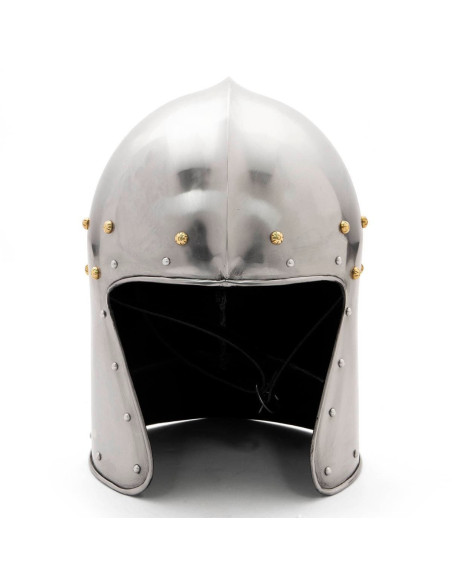 Medieval Barbuta-type helmet without...
