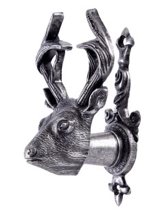 Deer wall bracket for sword or pistol, pair
