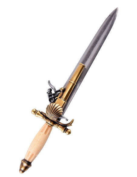 French pistol, dagger type, 18th century French pistol, dagger type, 18th century