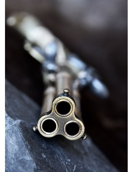 Augsburg flintlock pistol with 3...