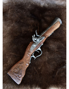 Trabuco Dragon type flintlock pistol, S. XVIII 2