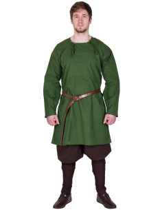 Long-sleeved viking tunic Viborg model, green