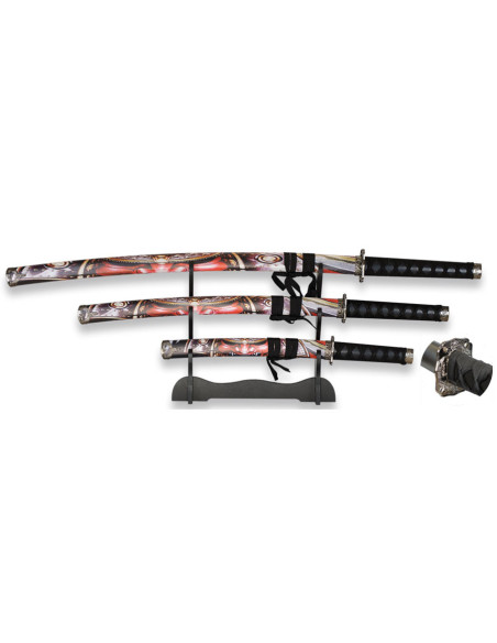Set 3 katanas Kabuto Tole 10, with...