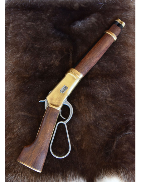 Winchester Mare Leg rifle, brass details