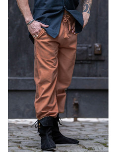 Medieval pants Unisex Tobacco Brown color with elastic...