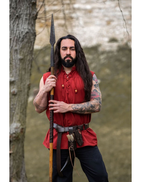 Sleeveless red medieval shirt, Louis... Sleeveless red medieval shirt, Louis...