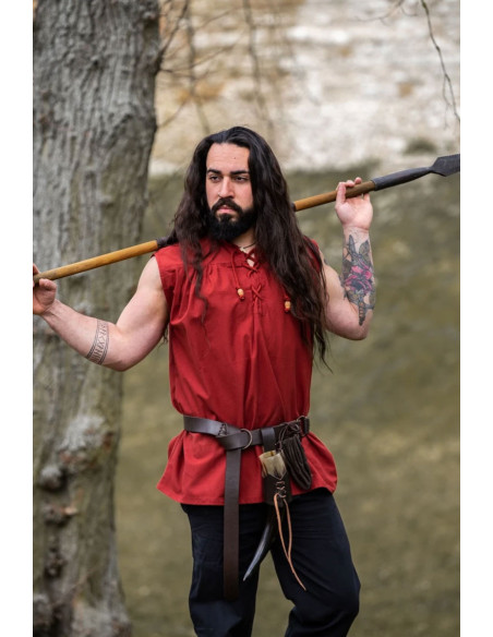 Sleeveless red medieval shirt, Louis... Sleeveless red medieval shirt, Louis...