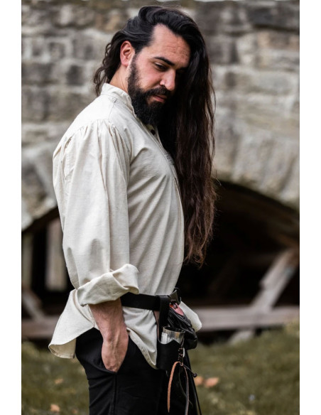 Oswald wide medieval shirt, natural...